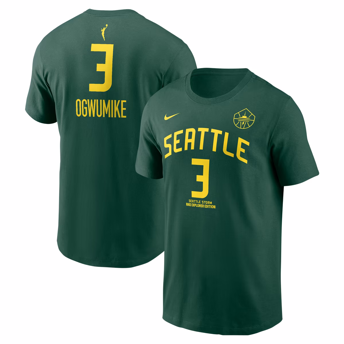 Unisex Seattle Storm Nneka Ogwumike Nike Green Explorer Edition Name & Number T-Shirt 8 Unisex Seattle Storm Nneka Ogwumike Nike Green Explorer Edition Name & Number T-Shirt