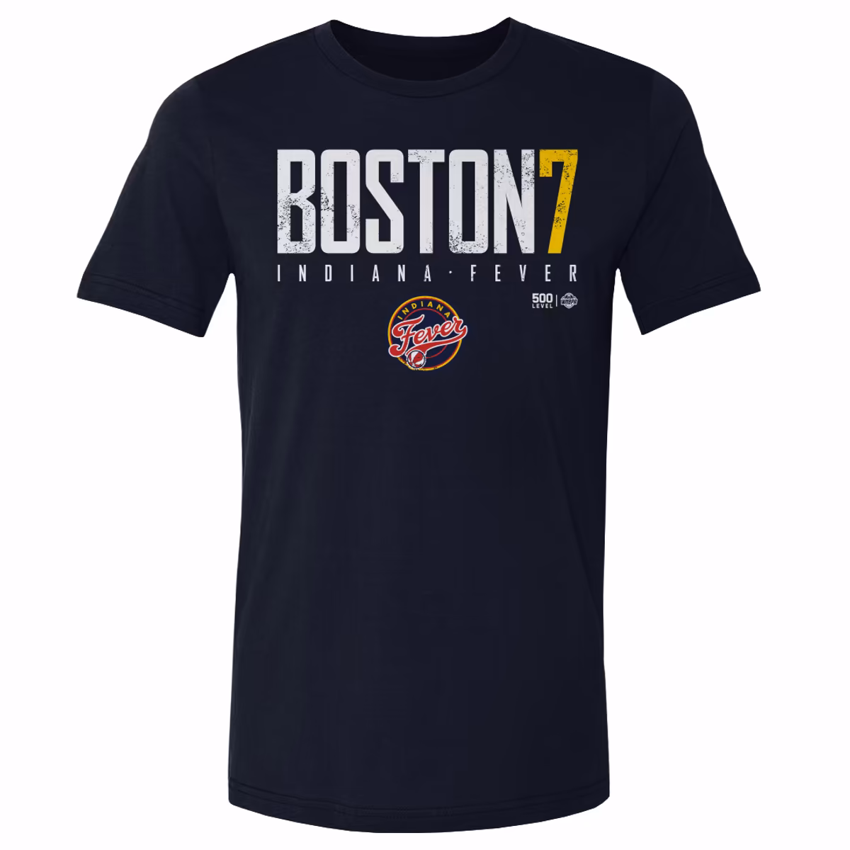 Men's Indiana Fever Aliyah Boston 500 Level Navy Elite Player T-Shirt