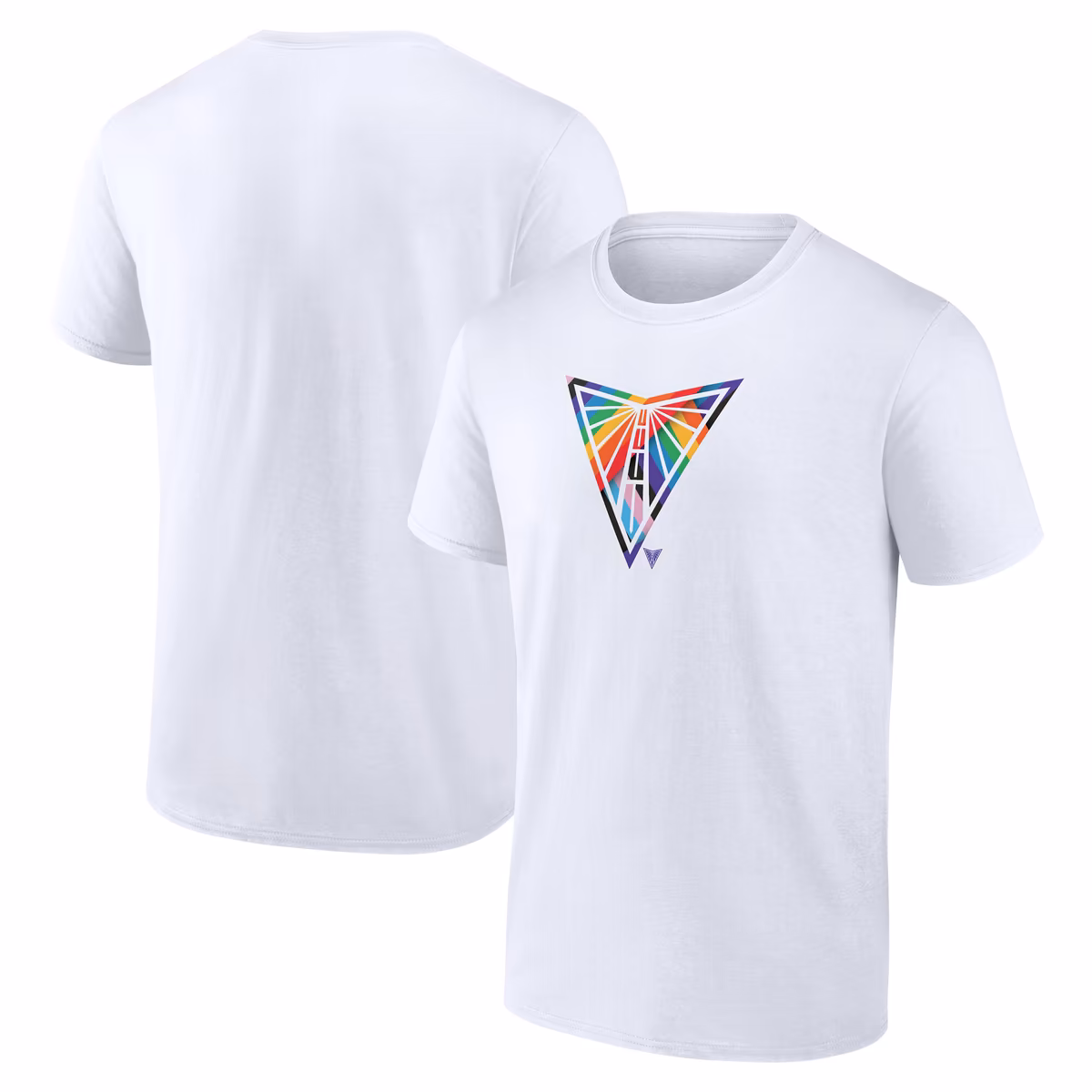Men's Golden State Valkyries White Team Logo Pride T-Shirt 11 Men's Golden State Valkyries White Team Logo Pride T-Shirt