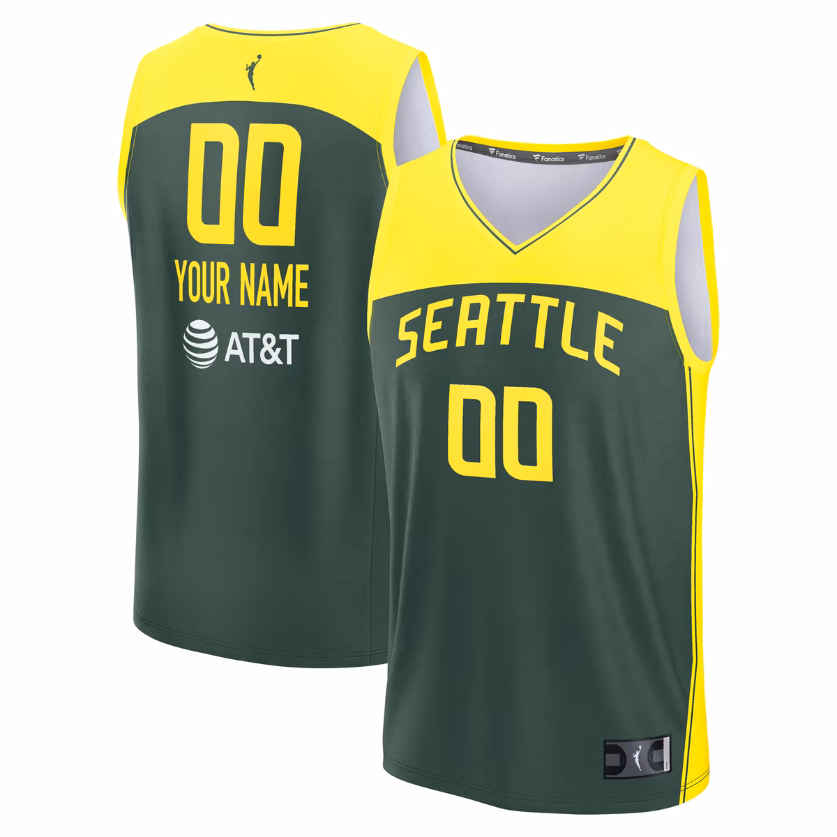 Unisex Seattle Storm  Fanatics Green Explorer Edition Fast Break Replica Custom Jersey