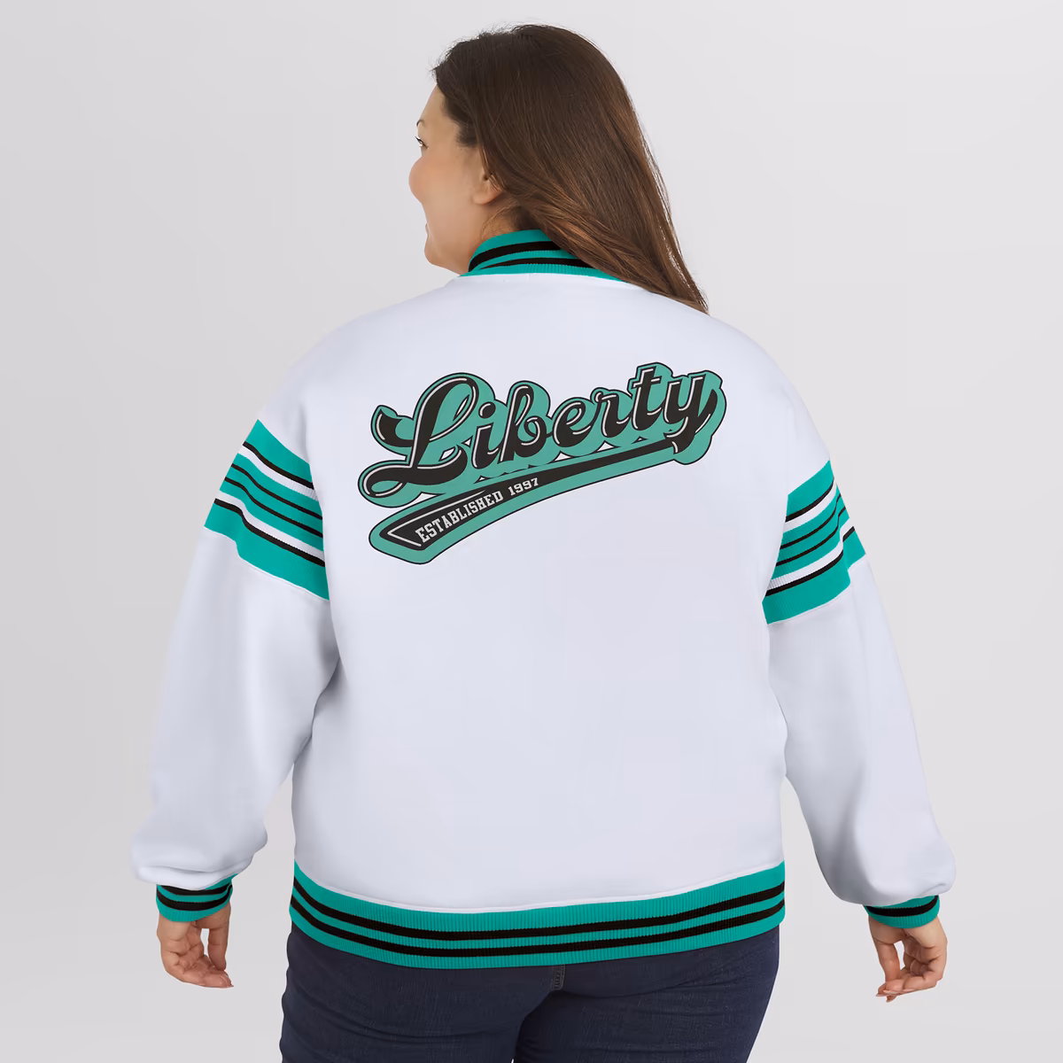 Women's WNBA WEAR by Erin Andrews White/Mint Full-Snap Fleece Sweatshirt Jacket 6 Women's WNBA WEAR by Erin Andrews White/Mint Full-Snap Fleece Sweatshirt Jacket