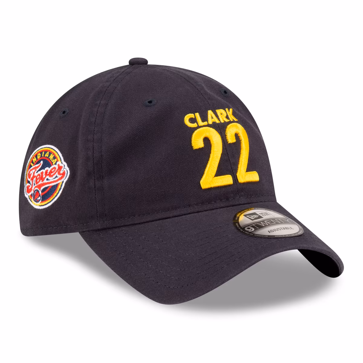 Men's Indiana Fever Caitlin Clark New Era Navy Name & Number 9TWENTY Adjustable Hat