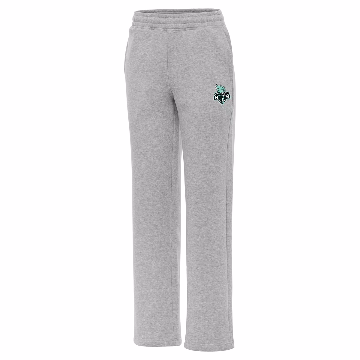 Women's New York Liberty Antigua Heather Gray Victory Sweatpants 12 Women's New York Liberty Antigua Heather Gray Victory Sweatpants