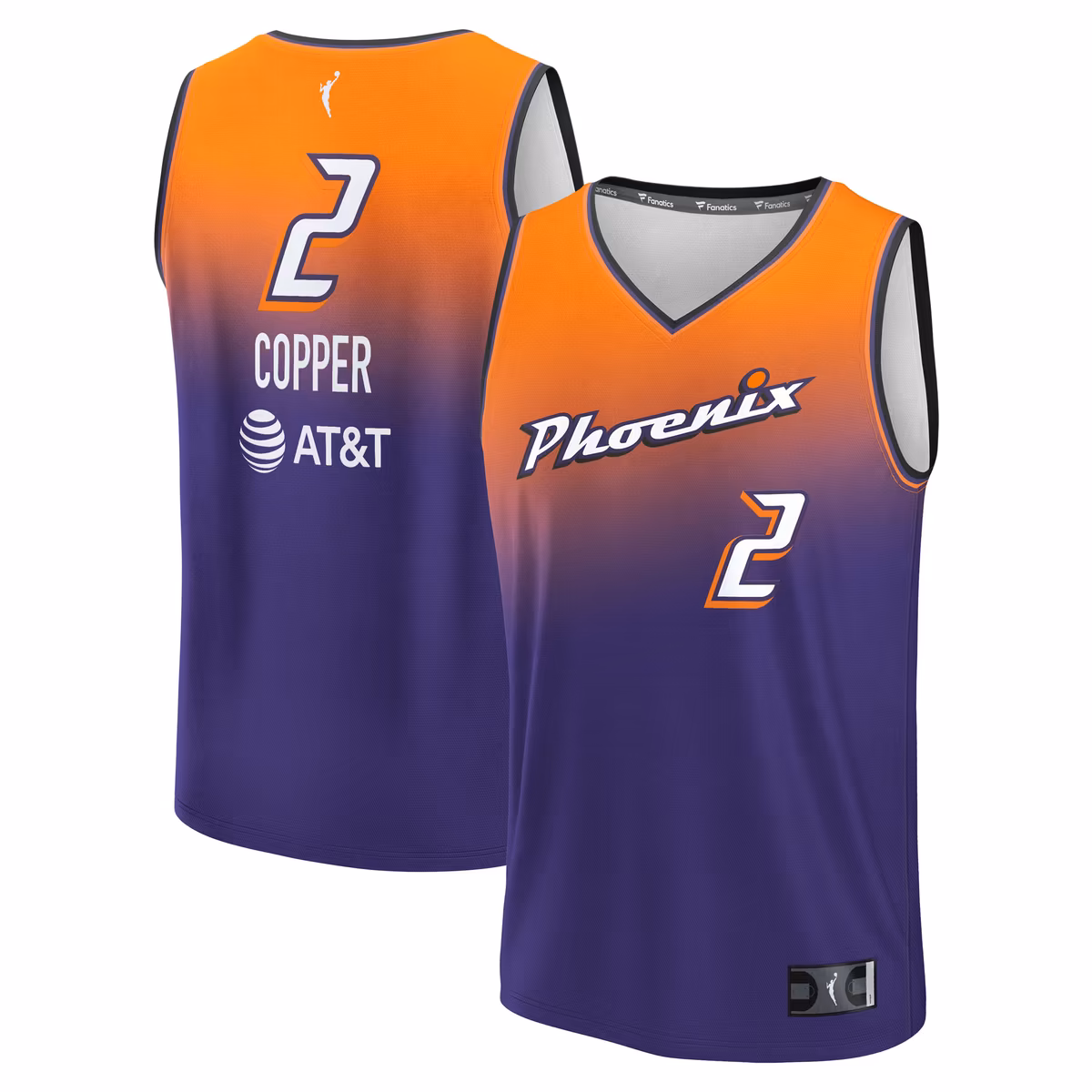 Unisex Phoenix Mercury Kahleah Copper Fanatics Purple Explorer Edition Fast Break Replica Jersey