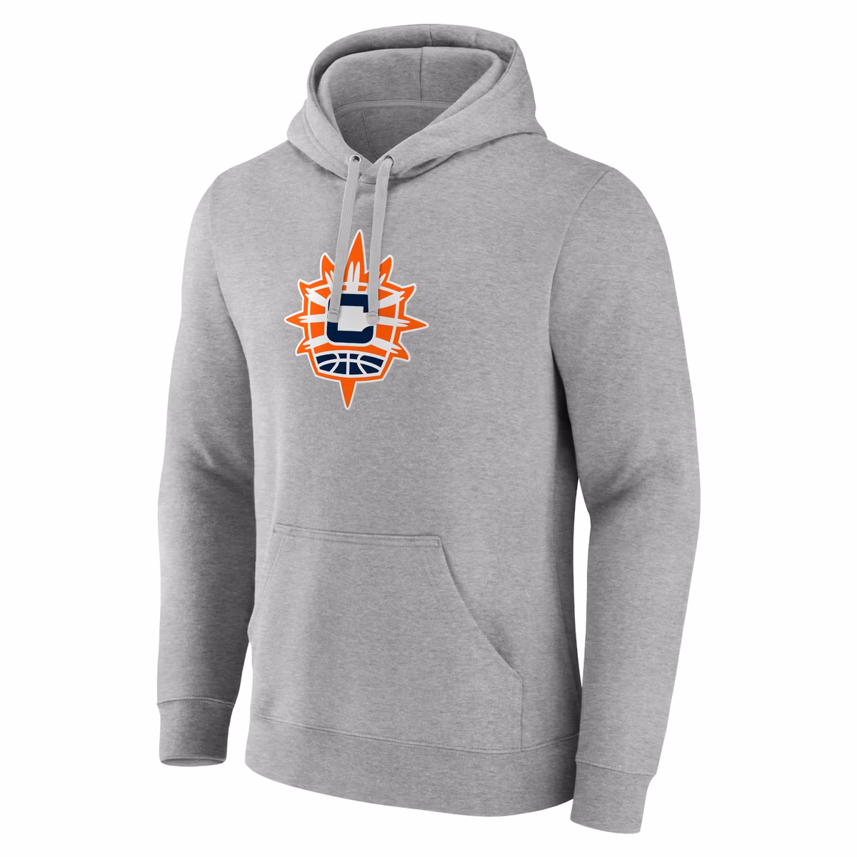 Men's Connecticut Sun Heathered Gray Primary Logo Pullover Hoodie 1 Men's Connecticut Sun Heathered Gray Primary Logo Pullover Hoodie
