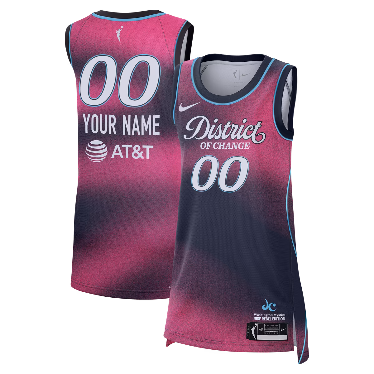Unisex Washington Mystics Nike Pink Victory Custom Jersey - Rebel Edition 8 Unisex Washington Mystics Nike Pink Victory Custom Jersey - Rebel Edition