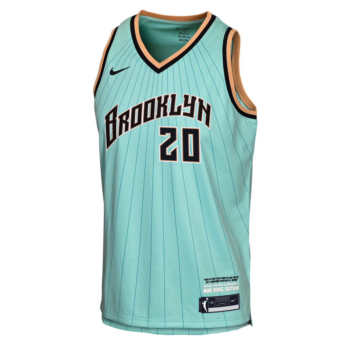 Youth New York Liberty Sabrina Ionescu Nike Mint Victory Jersey - Rebel Edition 3 Youth New York Liberty Sabrina Ionescu Nike Mint Victory Jersey - Rebel Edition