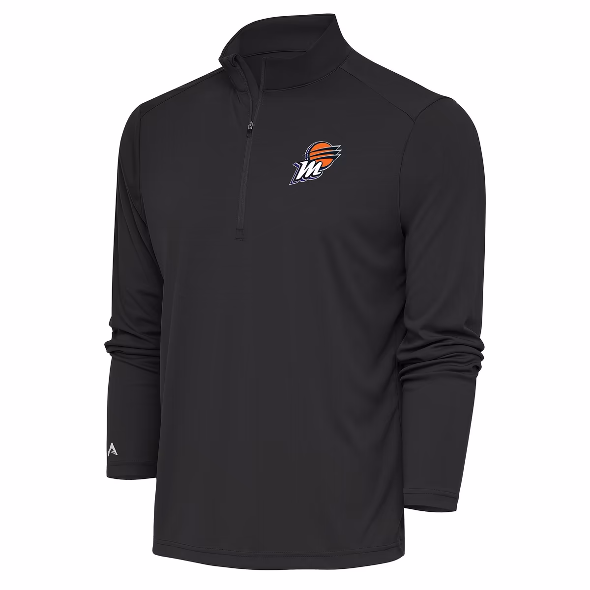 Men's Phoenix Mercury Antigua Charcoal Tribute Quarter-Zip Top 1 Men's Phoenix Mercury Antigua Charcoal Tribute Quarter-Zip Top