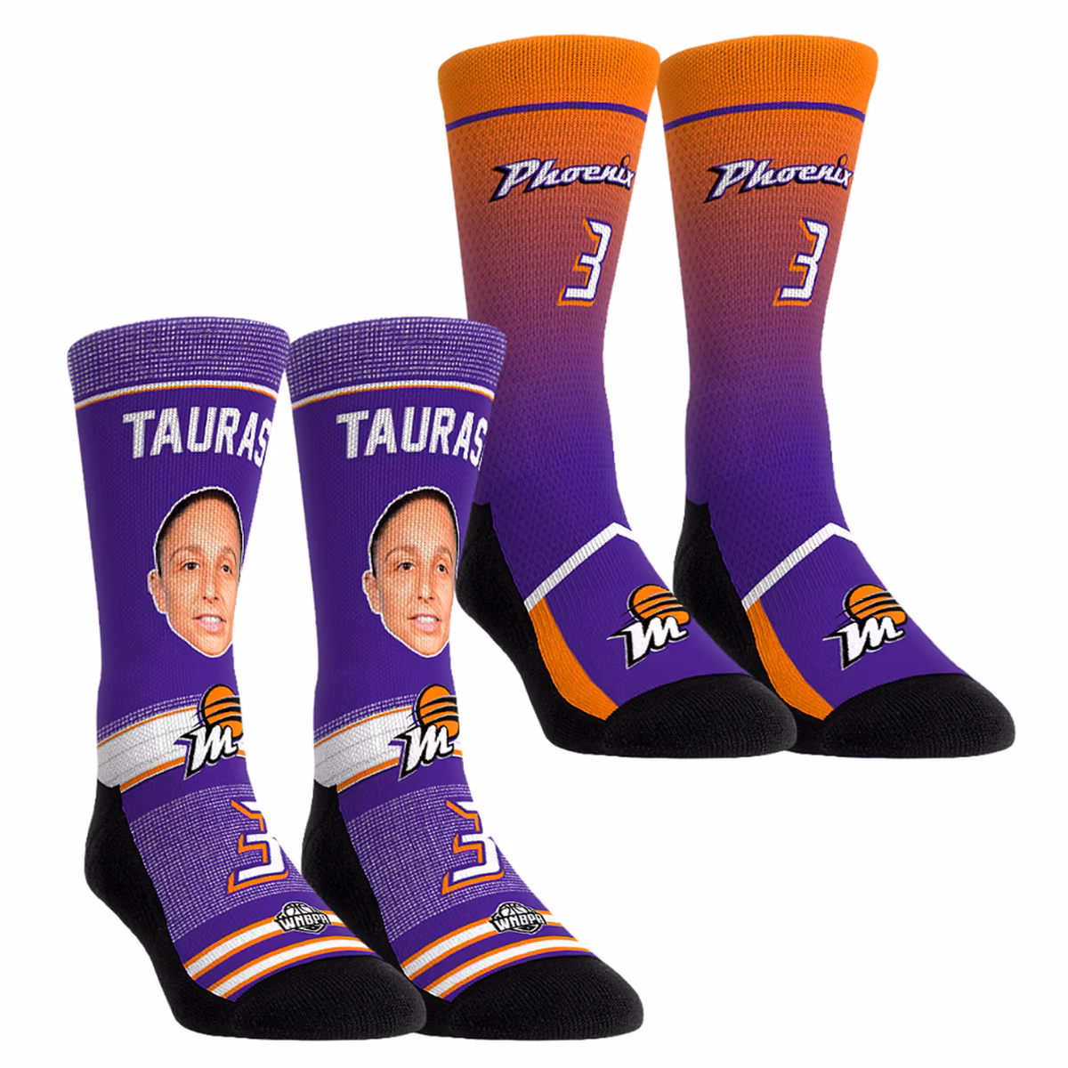 Youth Phoenix Mercury Diana Taurasi Rock Em Socks Pro-Player Two-Pack Crew Socks Set 2 Youth Phoenix Mercury Diana Taurasi Rock Em Socks Pro-Player Two-Pack Crew Socks Set