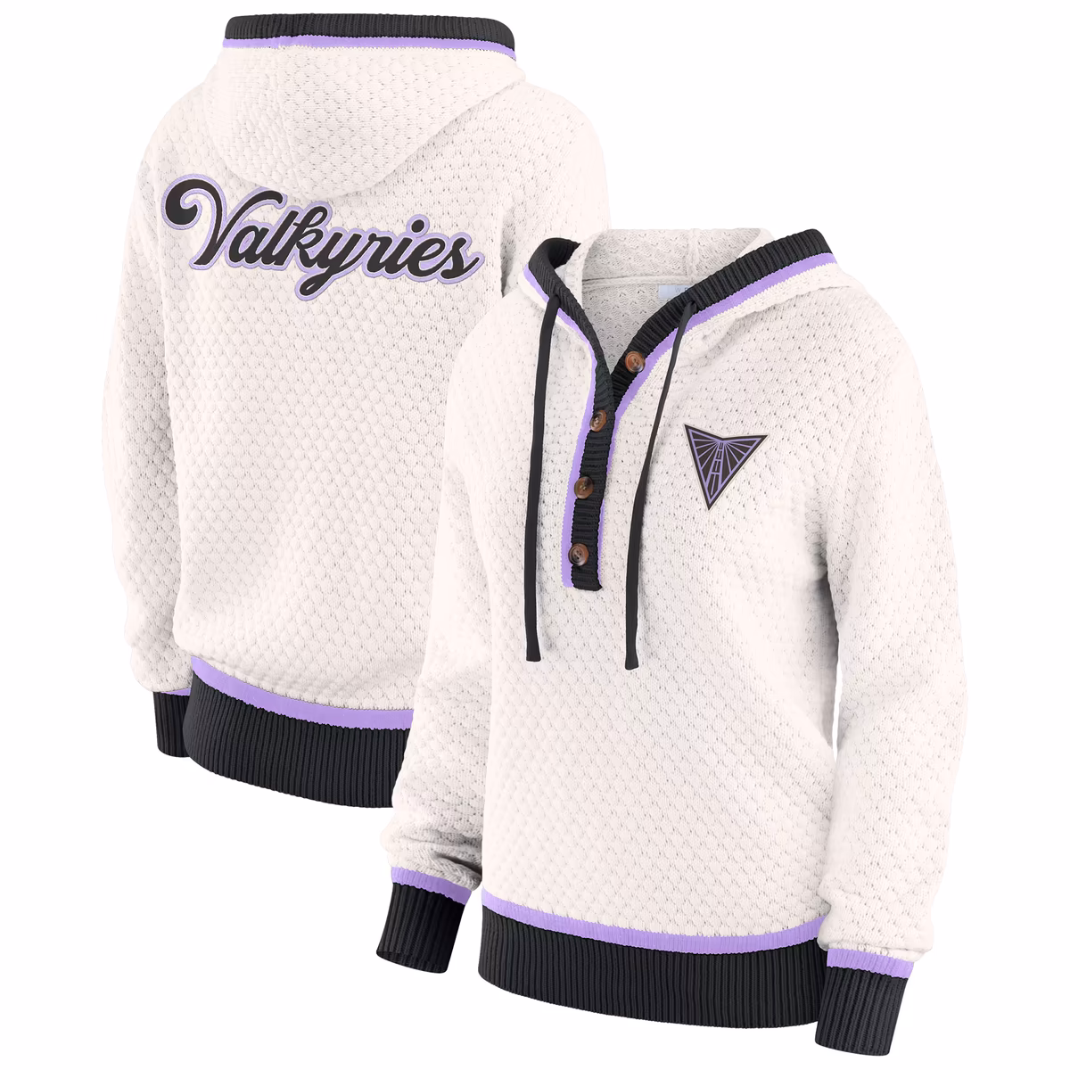 Women's Golden State Valkyries WEAR by Erin Andrews Cream Hooded Sweater 11 Women's Golden State Valkyries WEAR by Erin Andrews Cream Hooded Sweater