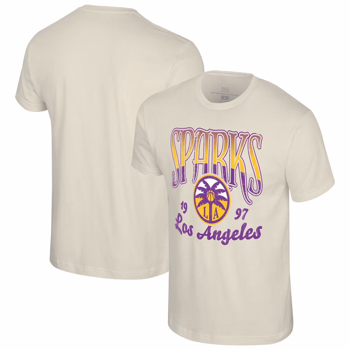Unisex Los Angeles Sparks Stadium Essentials Natural Sky High T-Shirt 1 Unisex Los Angeles Sparks Stadium Essentials Natural Sky High T-Shirt