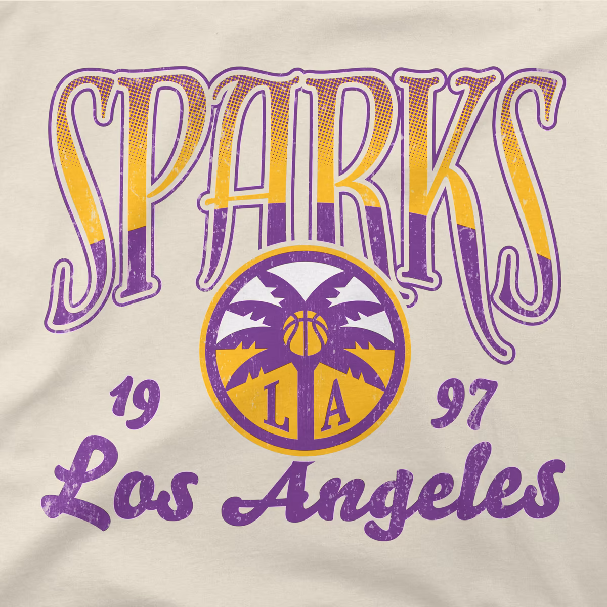 Unisex Los Angeles Sparks Stadium Essentials Natural Sky High T-Shirt 5 Unisex Los Angeles Sparks Stadium Essentials Natural Sky High T-Shirt