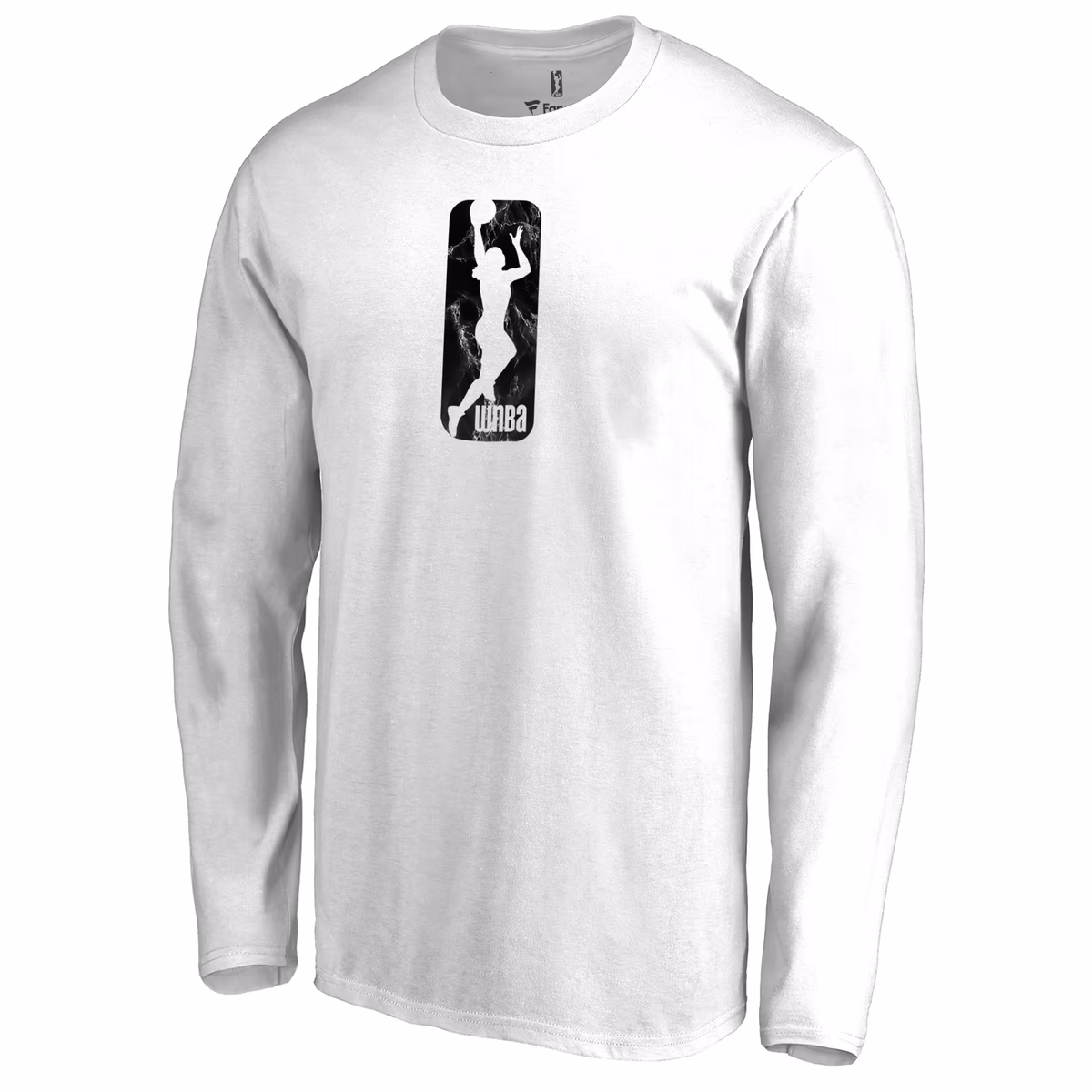 Men's WNBA White Marble Long Sleeve T-Shirt