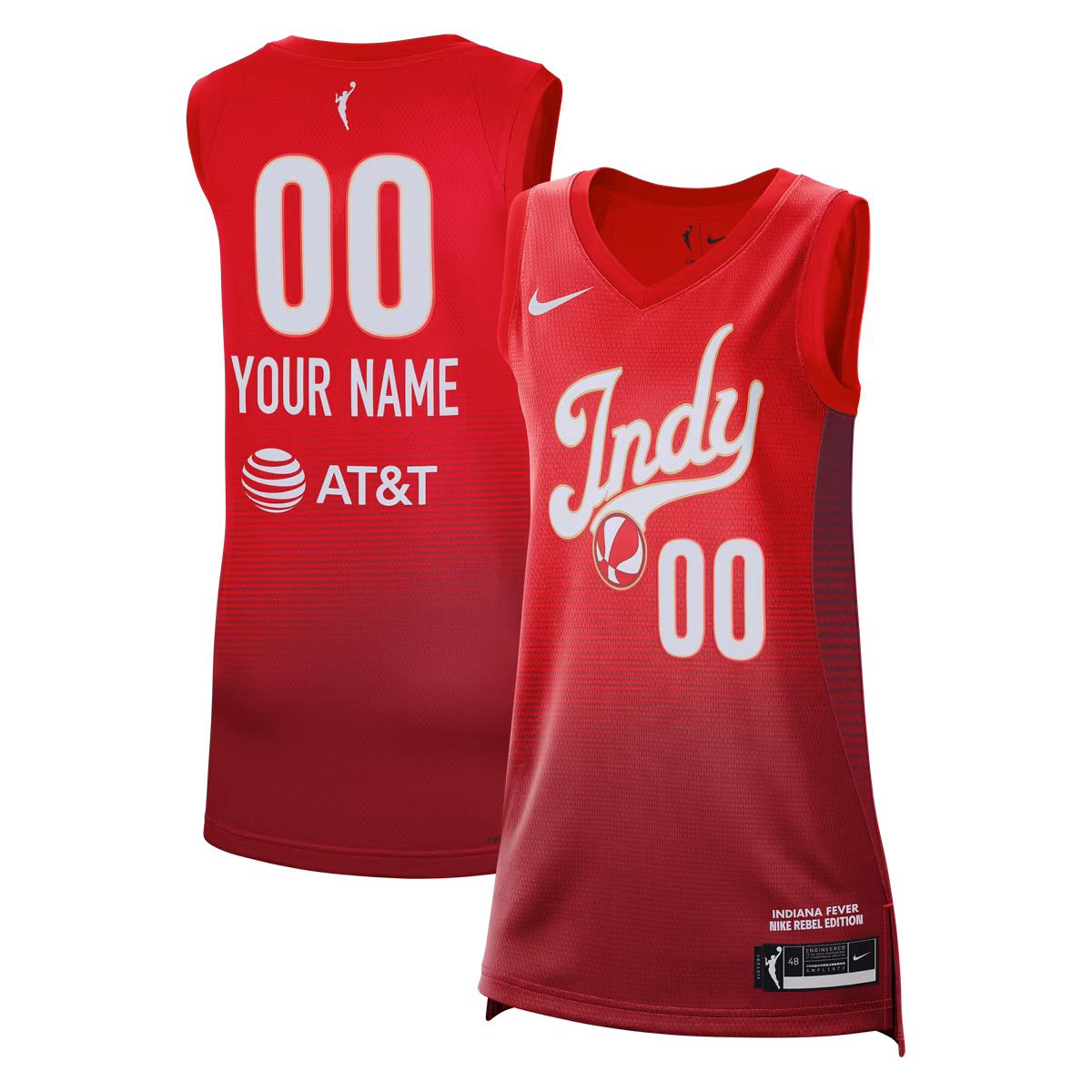 Unisex Indiana Fever Nike Red Victory Custom Jersey - Rebel Edition 2 Unisex Indiana Fever Nike Red Victory Custom Jersey - Rebel Edition