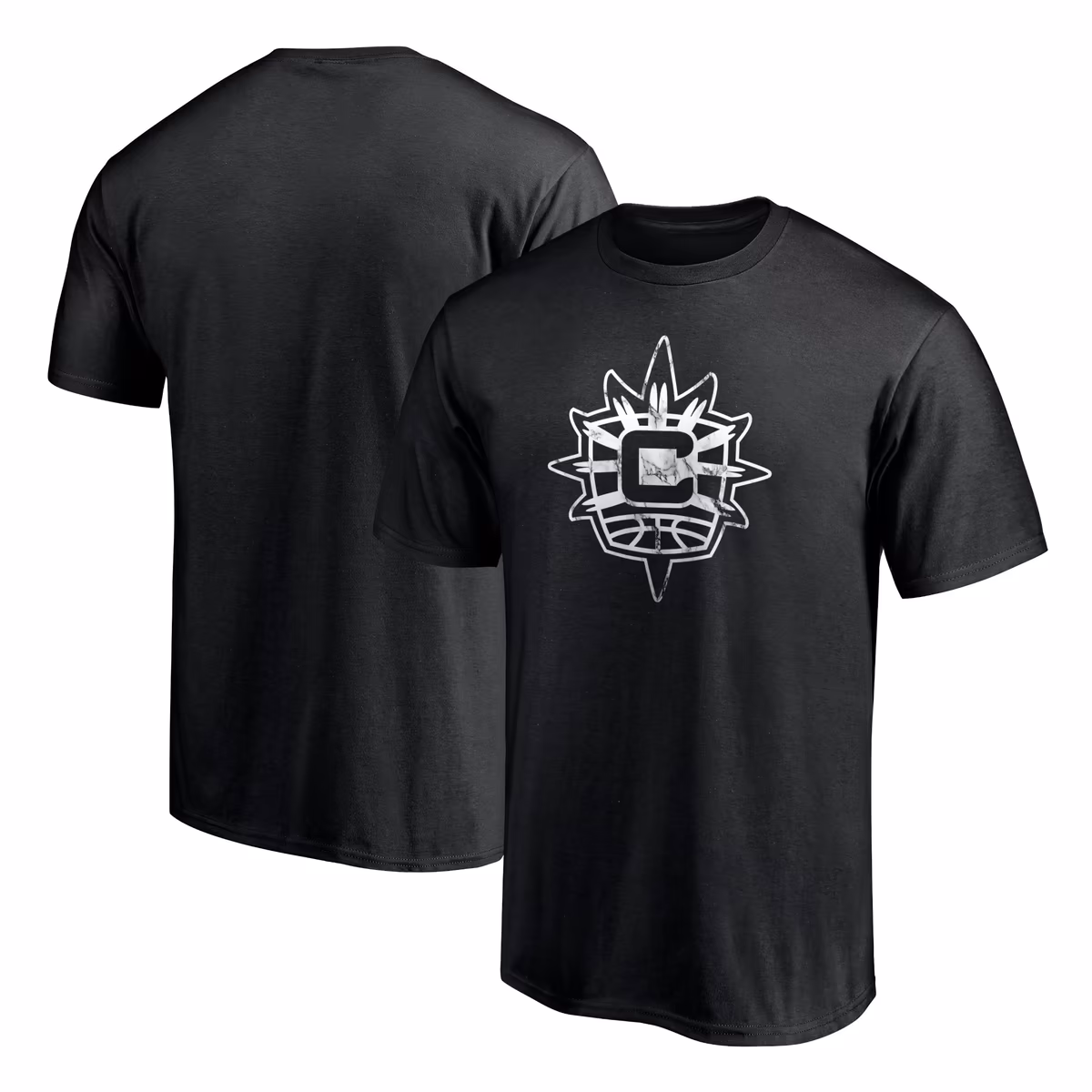 Men's Connecticut Sun Black Marble T-Shirt 1 Men's Connecticut Sun Black Marble T-Shirt