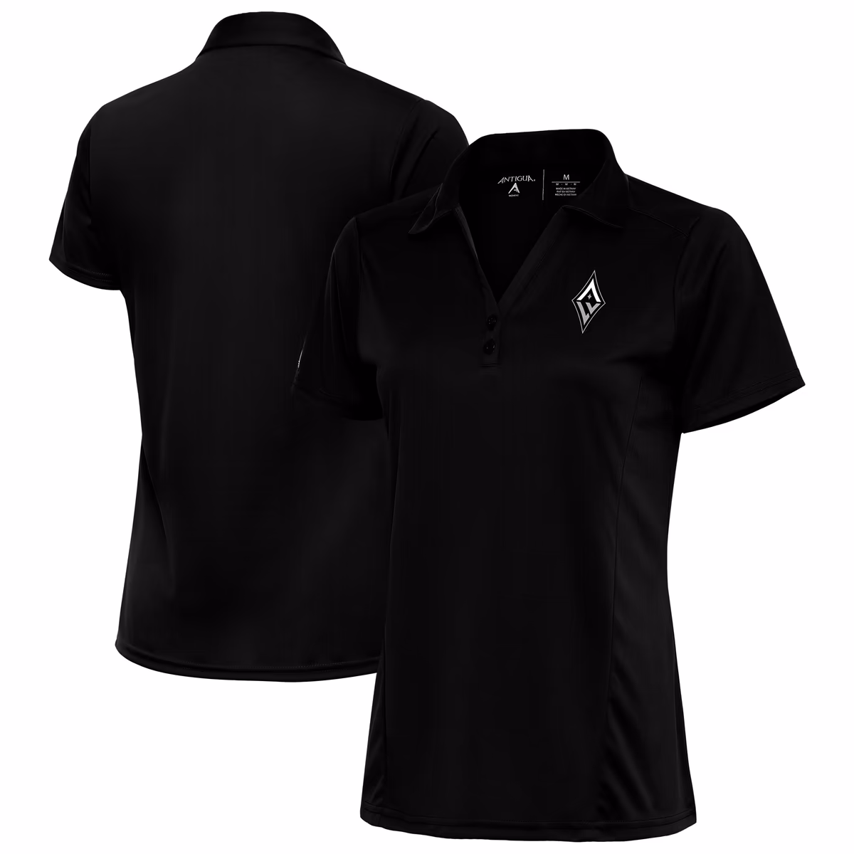 Women's Las Vegas Aces Antigua Black Tribute Polo 2 Women's Las Vegas Aces Antigua Black Tribute Polo