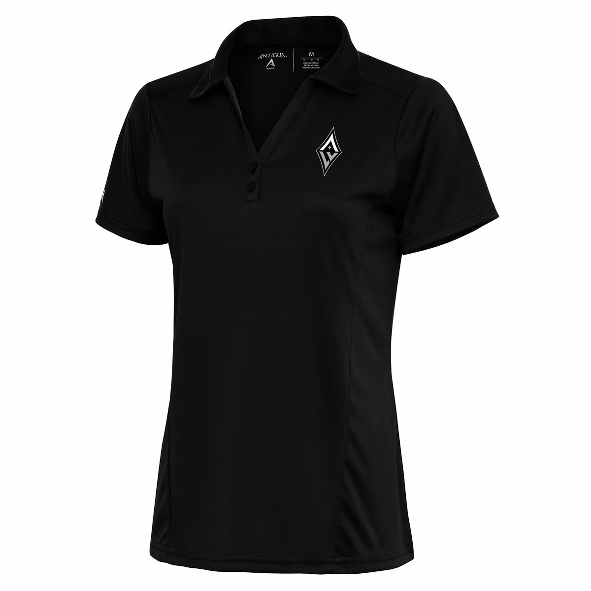 Women's Las Vegas Aces Antigua Black Tribute Polo 3 Women's Las Vegas Aces Antigua Black Tribute Polo