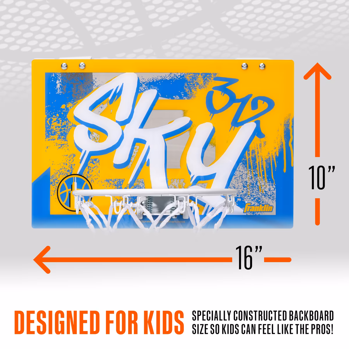 Chicago Sky Franklin Sports Over-the-Door Basketball Hoop Set 5 Chicago Sky Franklin Sports Over-the-Door Basketball Hoop Set