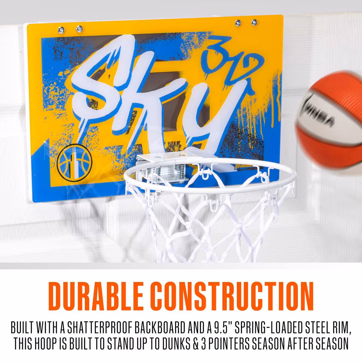 Chicago Sky Franklin Sports Over-the-Door Basketball Hoop Set 8 Chicago Sky Franklin Sports Over-the-Door Basketball Hoop Set