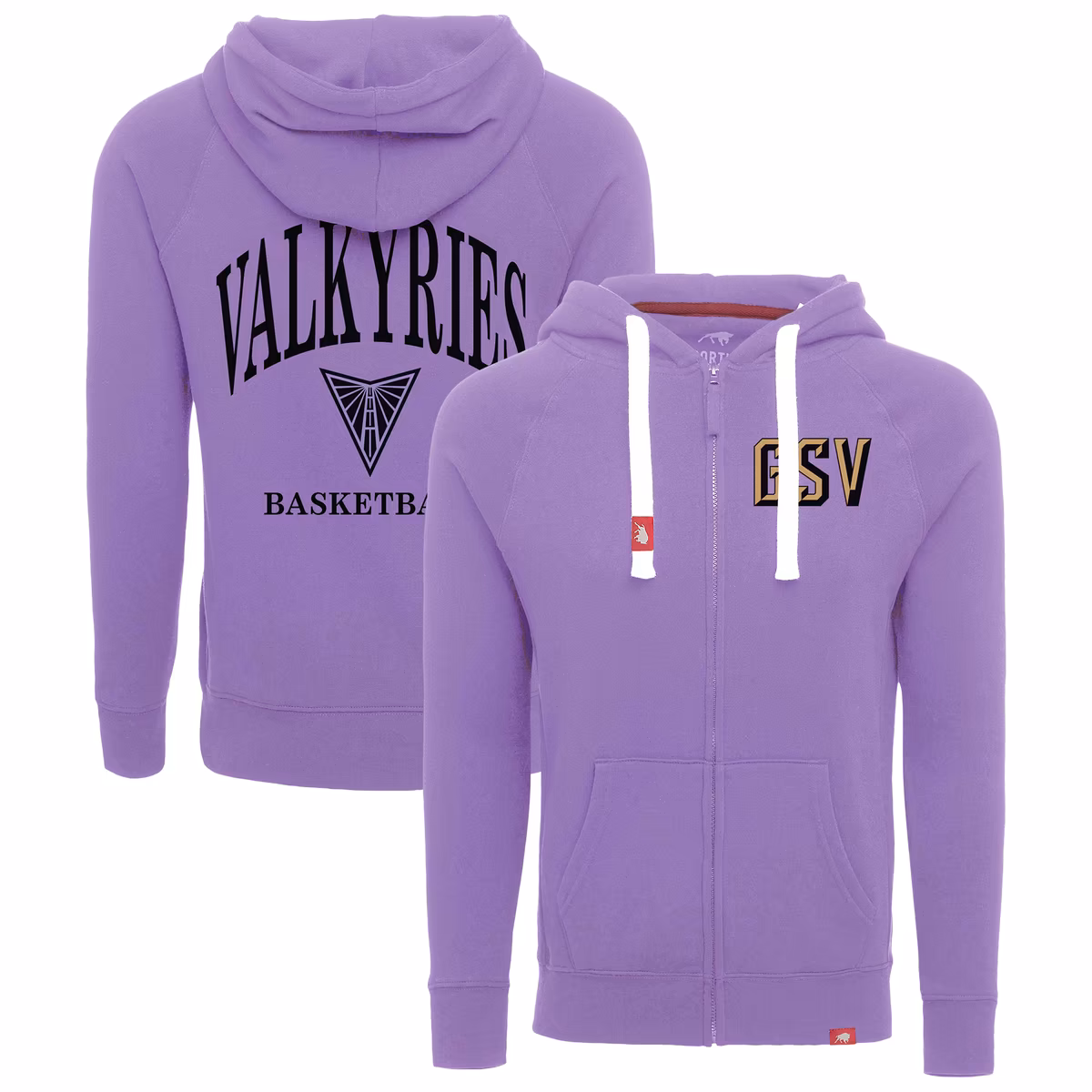 Unisex Golden State Valkyries  Sportiqe Violet Heywood Raglan Full-Zip Hoodie