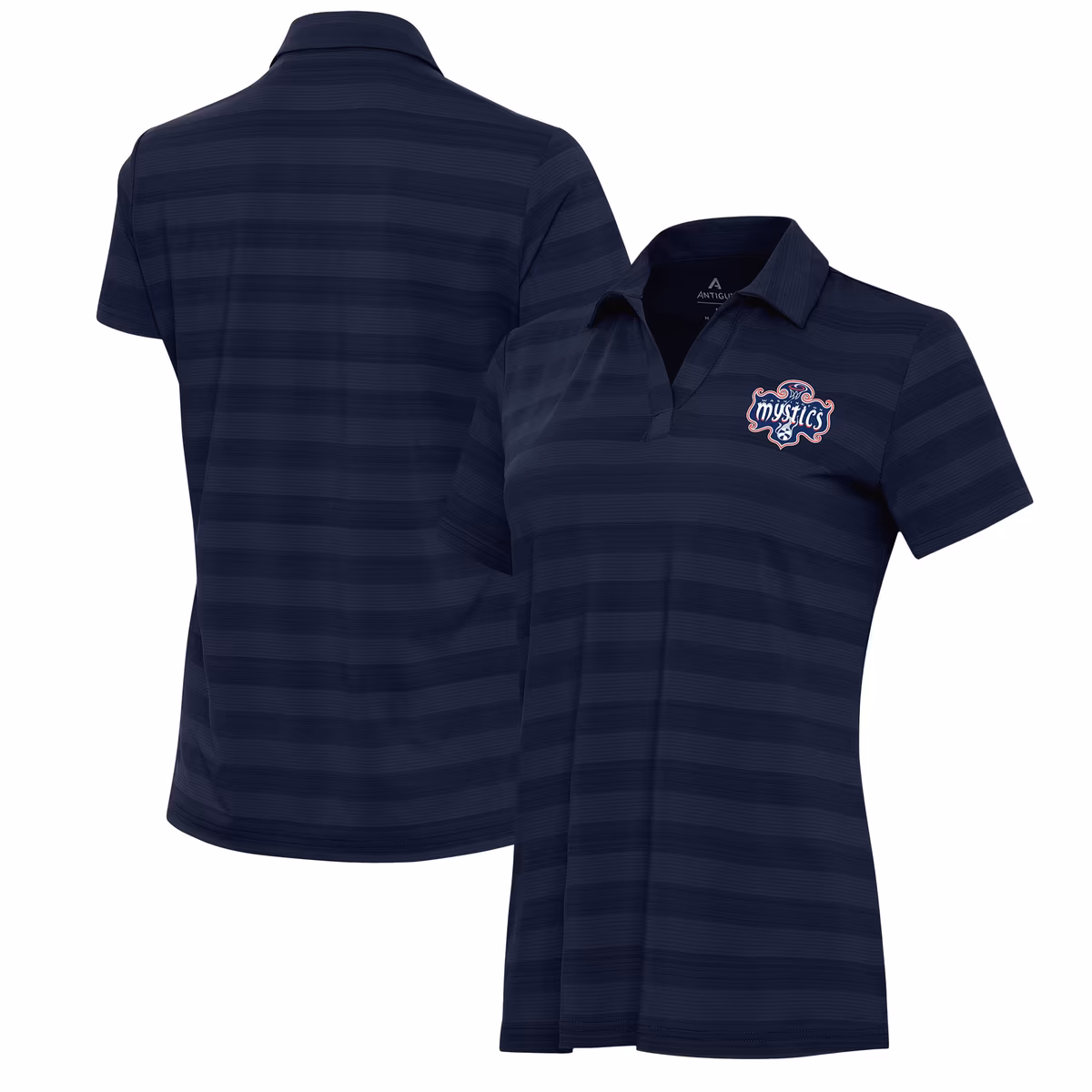 Women's Washington Mystics Antigua Navy Tunnel Polo 3 Women's Washington Mystics Antigua Navy Tunnel Polo