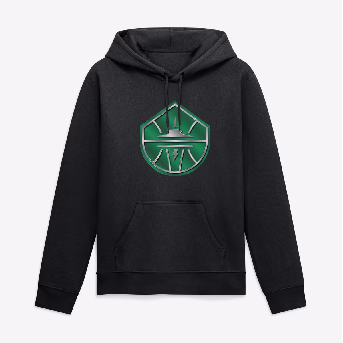 Men's Seattle Storm Black Big & Tall Metallic Mascot Hoodie 9 Men's Seattle Storm Black Big & Tall Metallic Mascot Hoodie