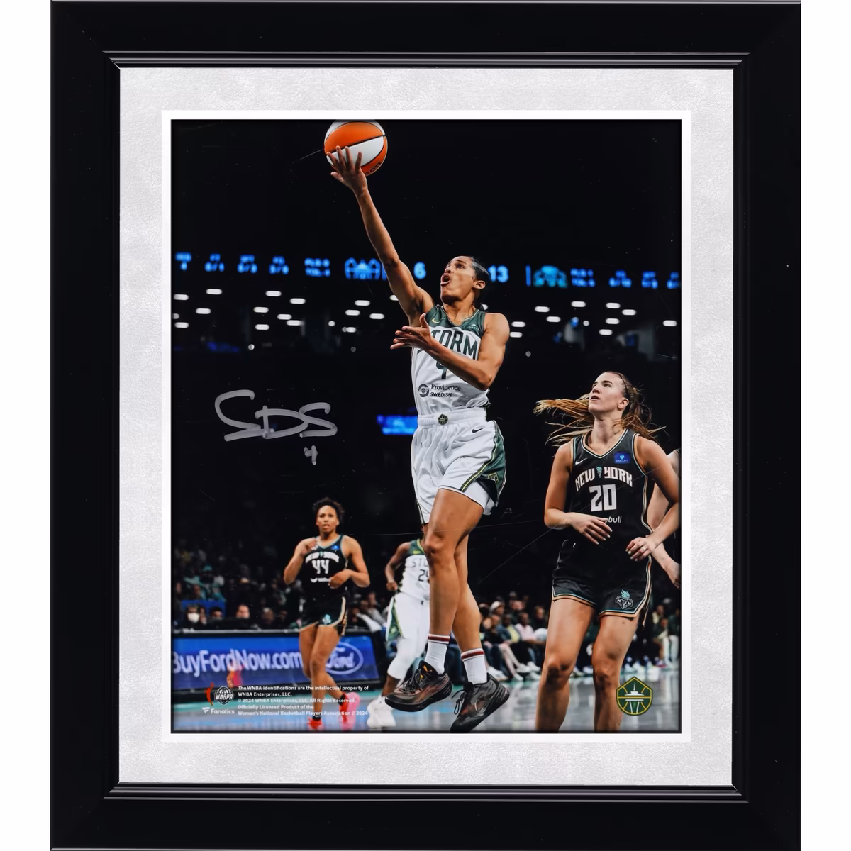 Skylar Diggins-Smith Seattle Storm Autographed Fanatics Authentic 8" x 10" Layup vs. New York Liberty Photograph 3 Skylar Diggins-Smith Seattle Storm Autographed Fanatics Authentic 8" x 10" Layup vs. New York Liberty Photograph