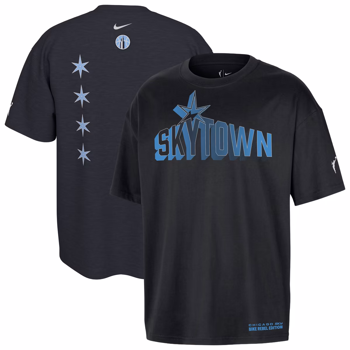 Unisex Chicago Sky Nike Black Standard Issue Rebel Edition T-Shirt