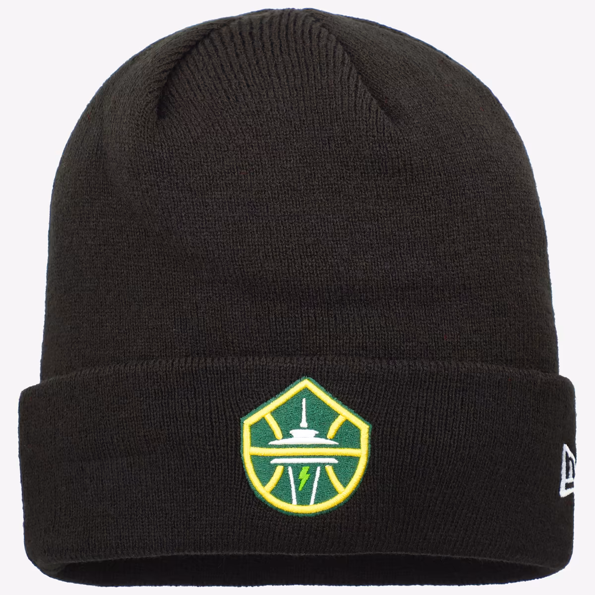 Men's Seattle Storm New Era Black Cuffed Knit Hat