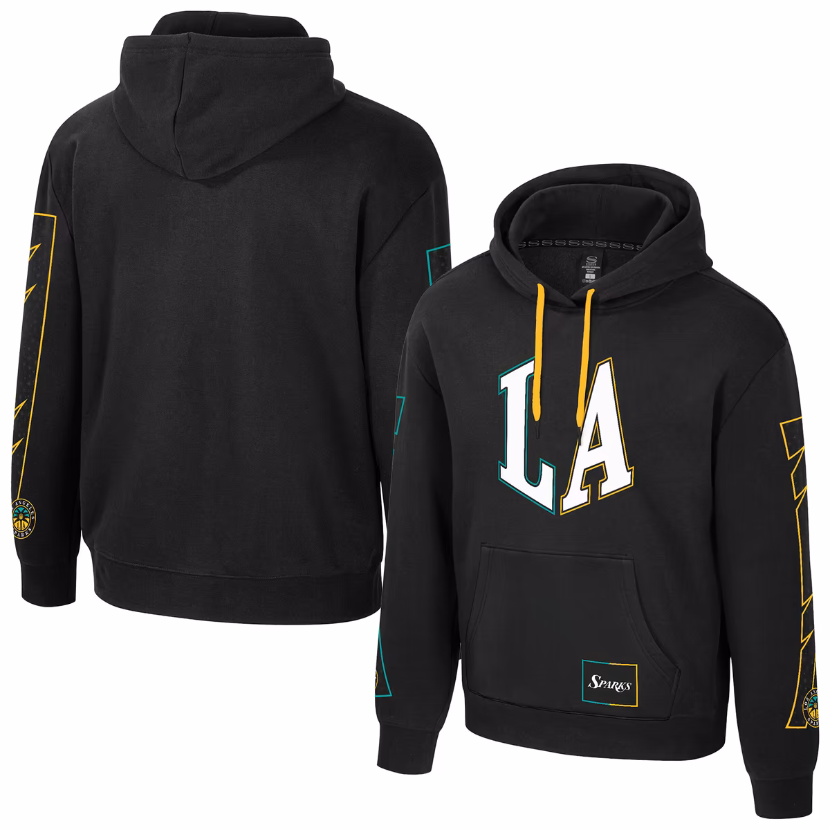 Unisex Los Angeles Sparks Stadium Essentials Black Rebel Hoodie 3 Unisex Los Angeles Sparks Stadium Essentials Black Rebel Hoodie