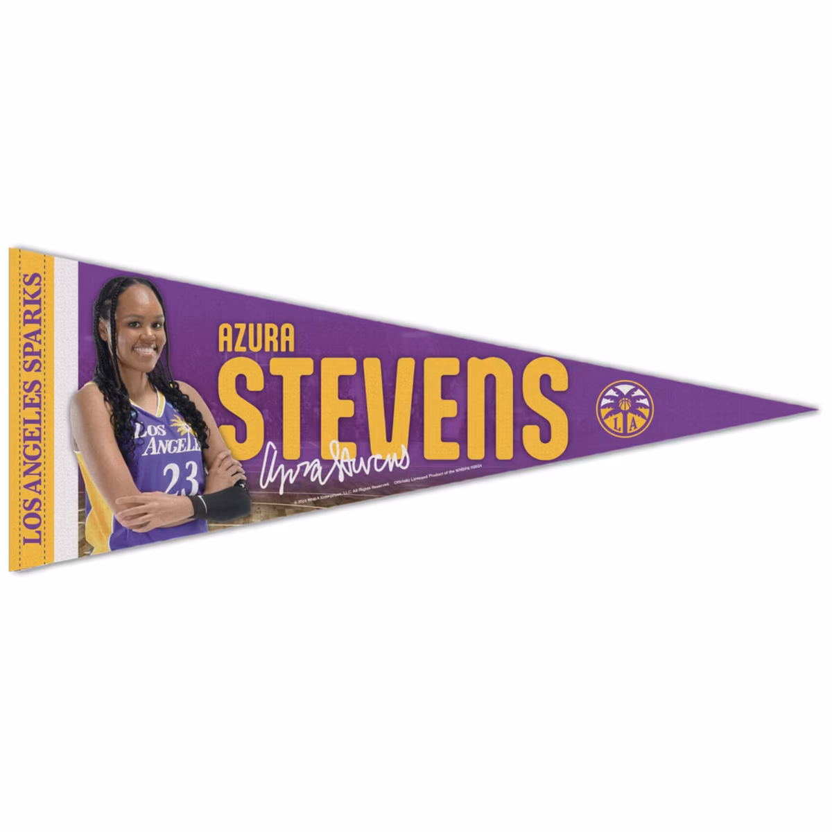 Los Angeles Sparks Azura Stevens WinCraft 12" x 30" Premium Pennant