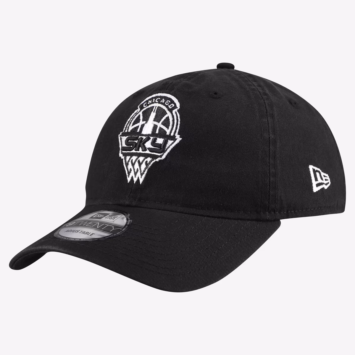 Men's Chicago Sky New Era Black 9TWENTY Adjustable Hat