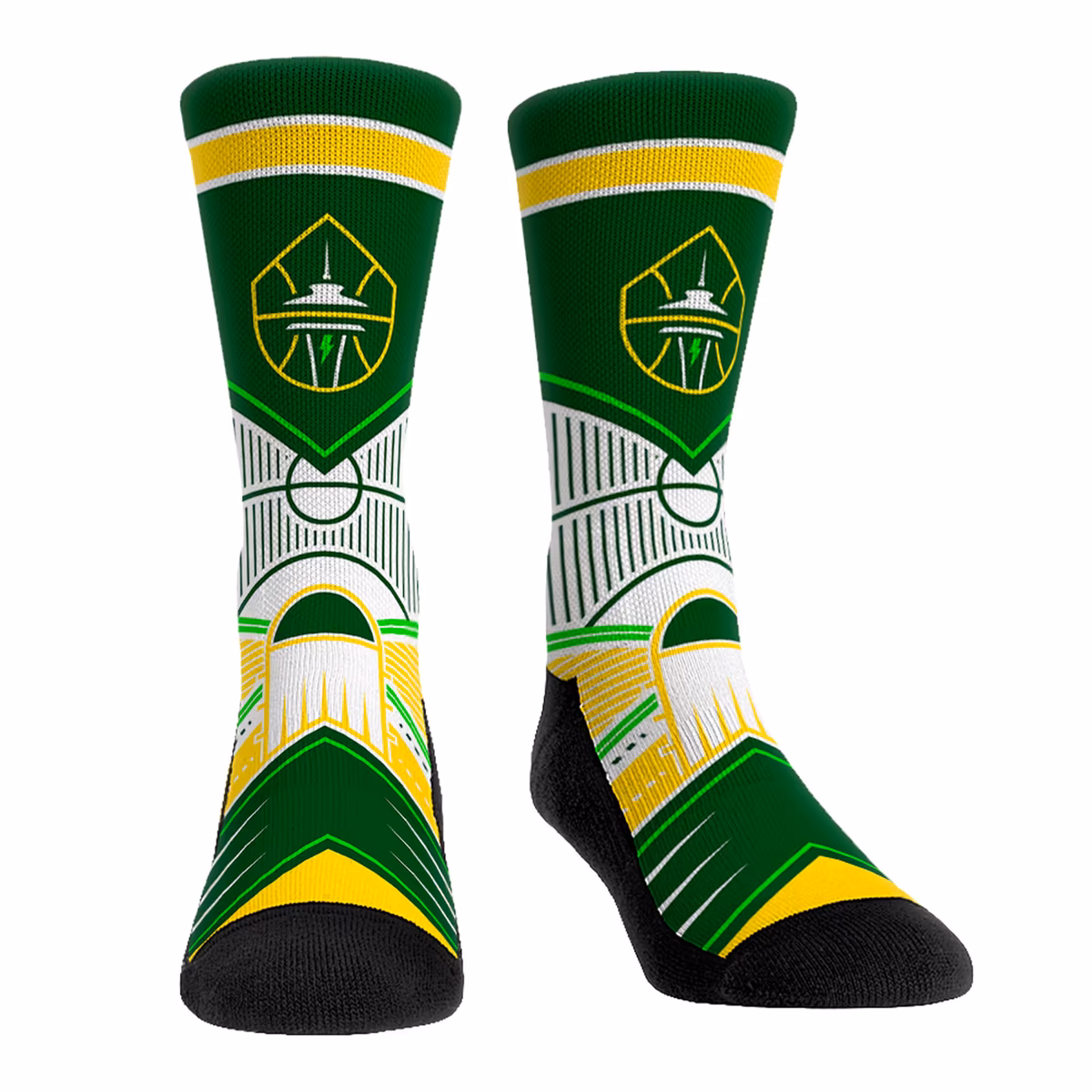 Seattle Storm Rock Em Socks Full Court Press Crew Socks