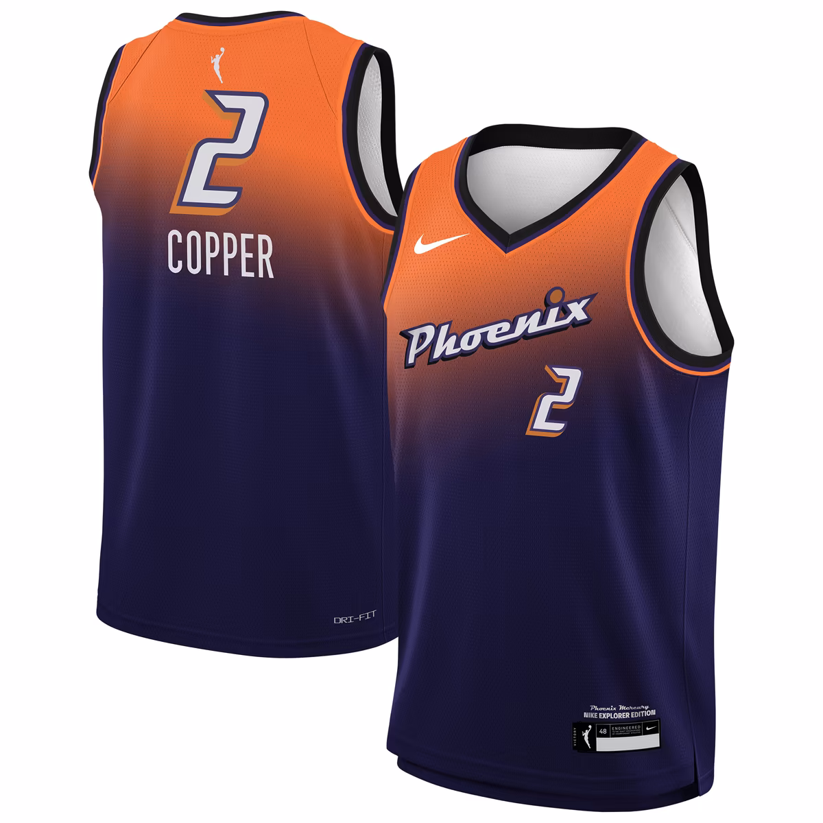 Youth Phoenix Mercury Kahleah Copper Nike Purple Explorer Swingman Jersey