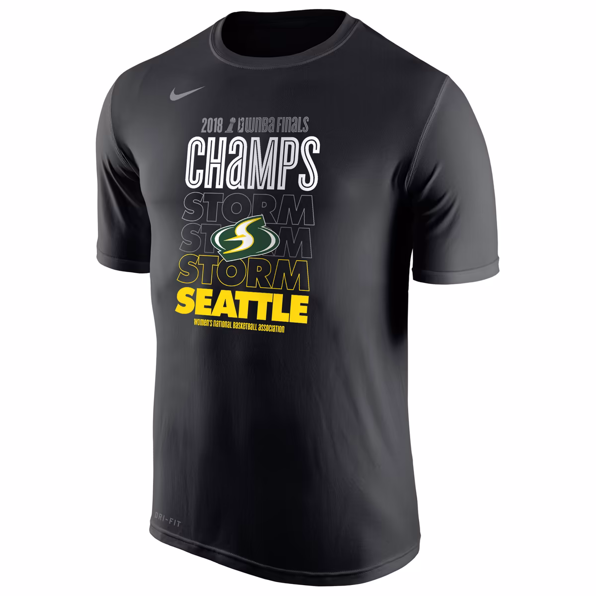 Men's Seattle Storm Nike Black 2018 WNBA Champions Locker Room T-Shirt