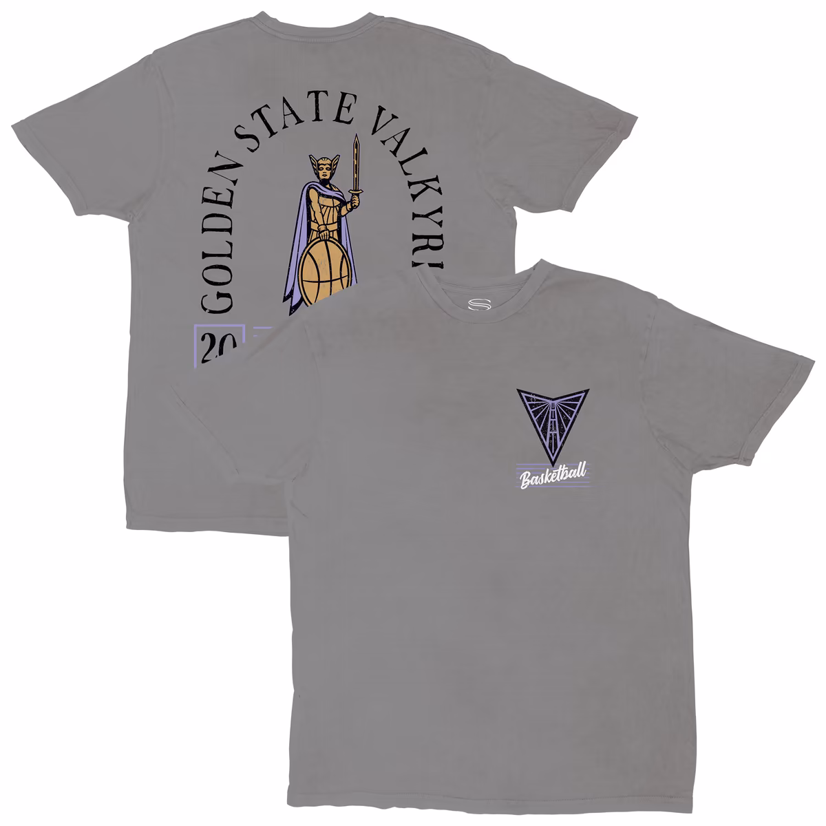 Unisex Golden State Valkyries Stadium Essentials Platinum Lay Low Vintage Wash Relaxed Fit T-Shirt