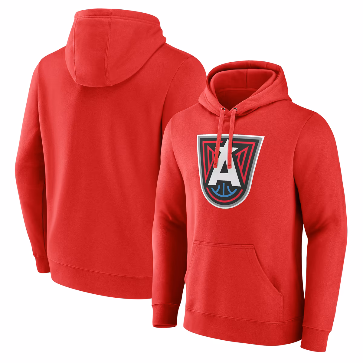 Men's Atlanta Dream Red Primary Logo Pullover Hoodie 8 Men's Atlanta Dream Red Primary Logo Pullover Hoodie