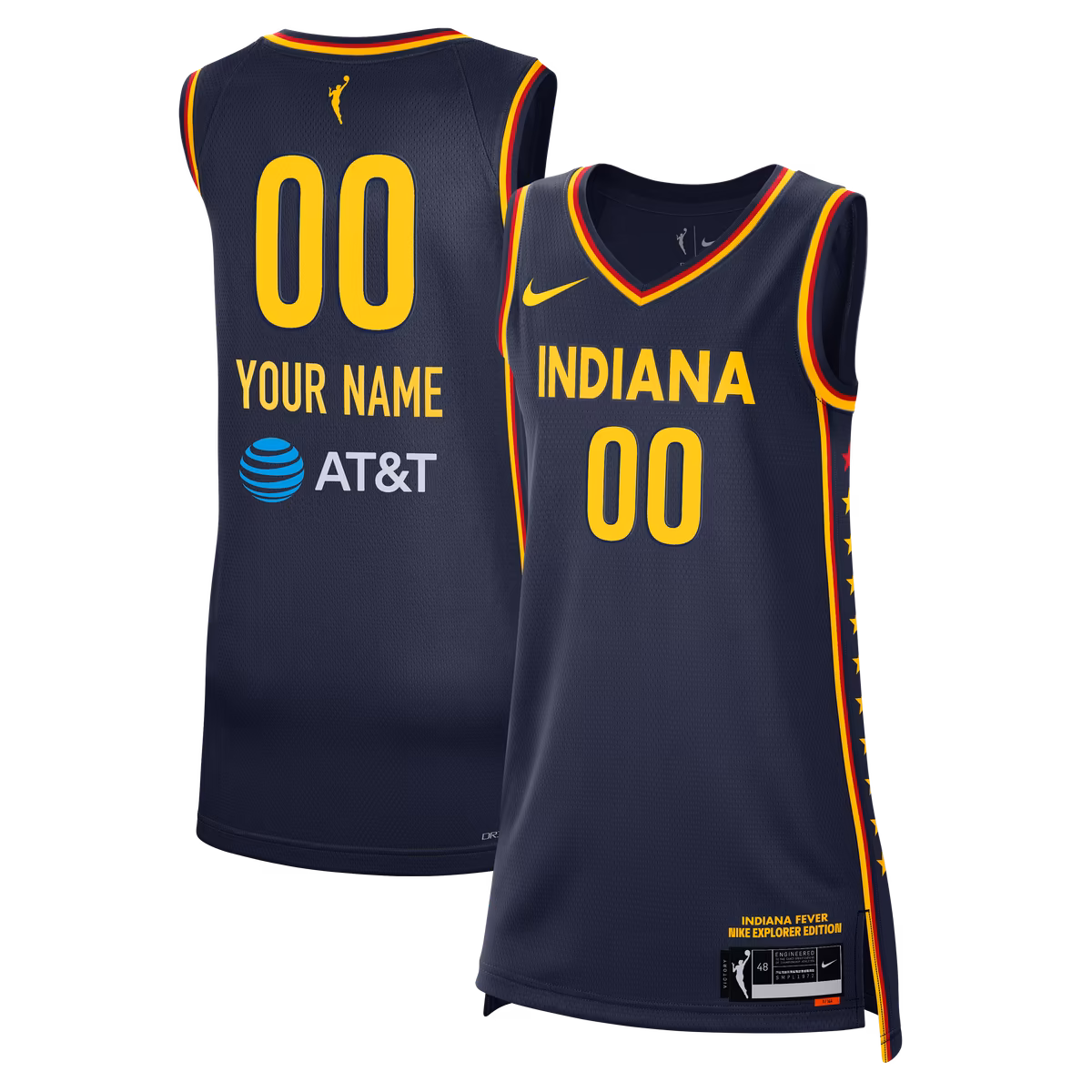 Unisex Indiana Fever Nike Navy Explorer Edition Victory Custom Jersey
