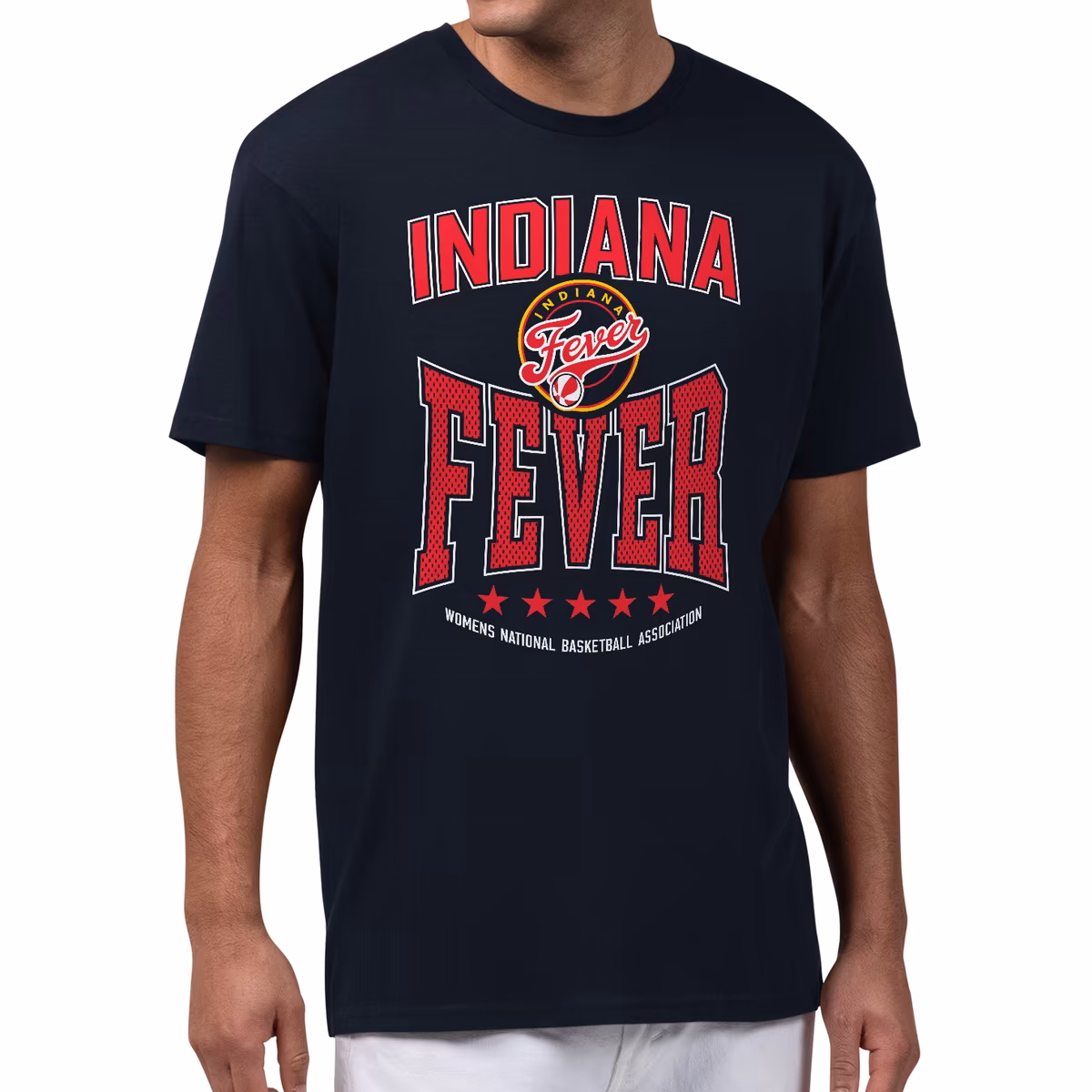 Men's Indiana Fever Starter Navy Center Squeeze T-Shirt