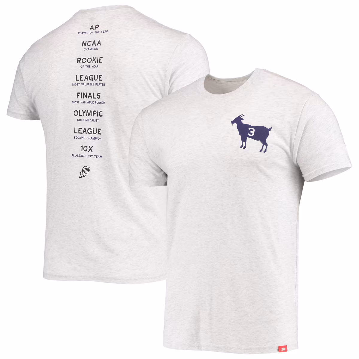 Men's Phoenix Mercury Diana Taurasi Sportiqe White Player Tri-Blend T-Shirt 12 Men's Phoenix Mercury Diana Taurasi Sportiqe White Player Tri-Blend T-Shirt