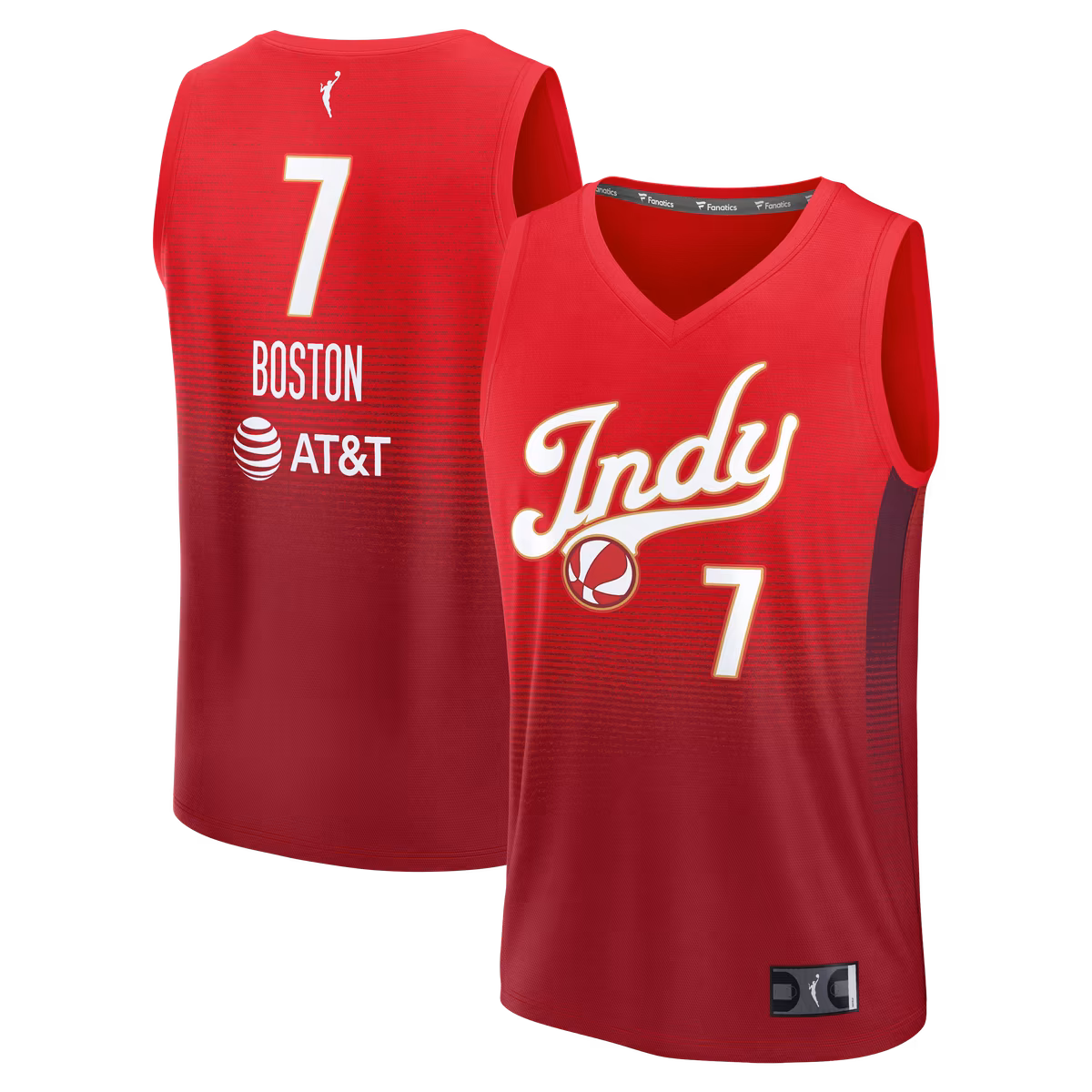 Unisex Indiana Fever Aliyah Boston Fanatics Red Fast Break Replica Jersey - Rebel Edition
