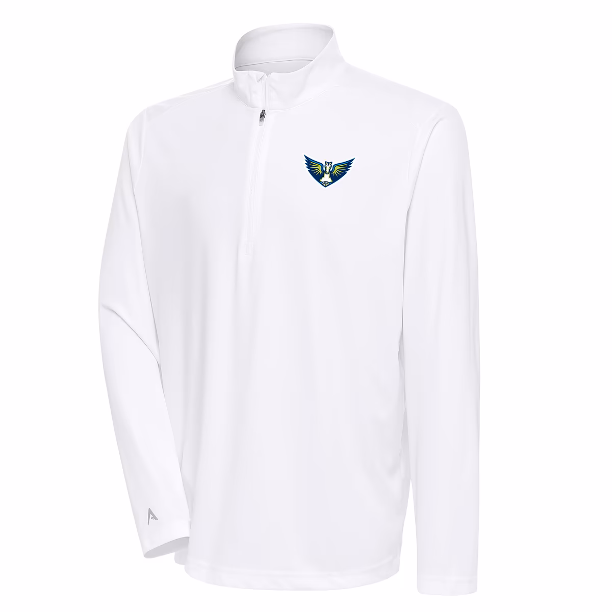 Men's Dallas Wings Antigua White Tribute Quarter-Zip Jacket 2 Men's Dallas Wings Antigua White Tribute Quarter-Zip Jacket