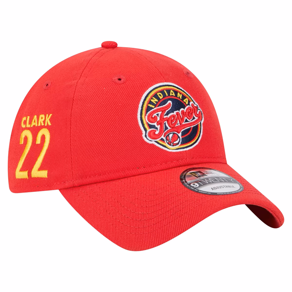 Unisex Indiana Fever Caitlin Clark New Era Red Name & Number Sidepatch 9TWENTY Adjustable Hat