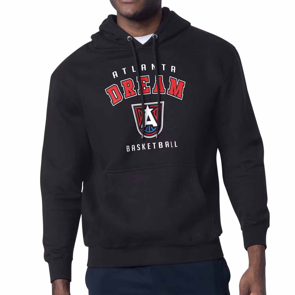 Men's Atlanta Dream Starter Black  Logo Graphic Hoodie