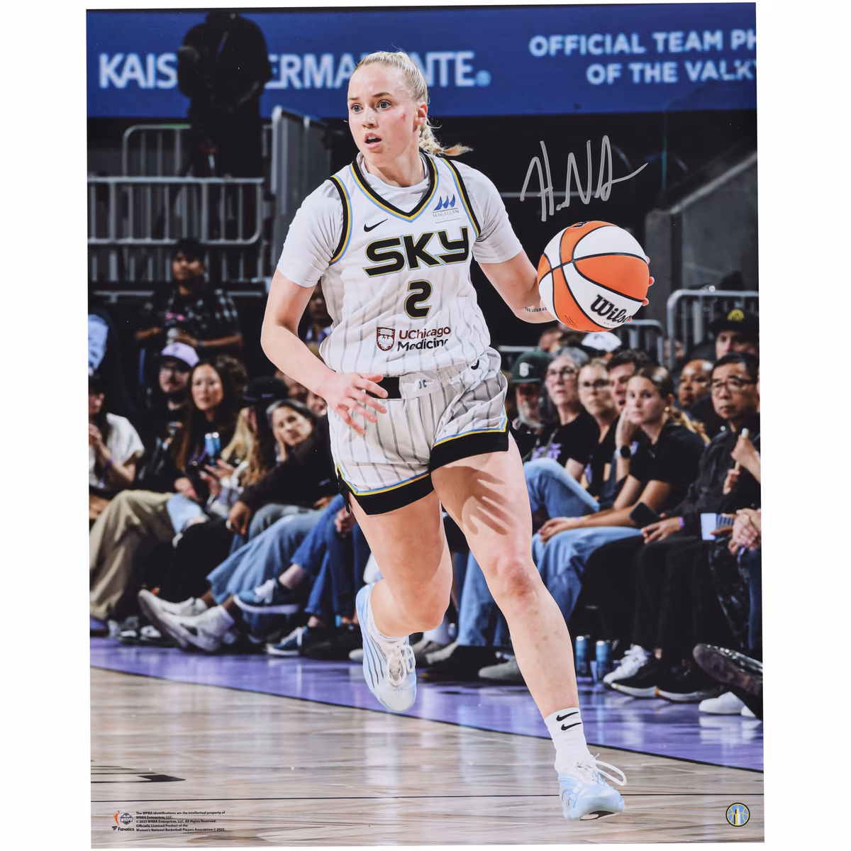 Hailey Van Lith Chicago Sky Autographed Fanatics Authentic 16" x 20" Dribbling Photograph