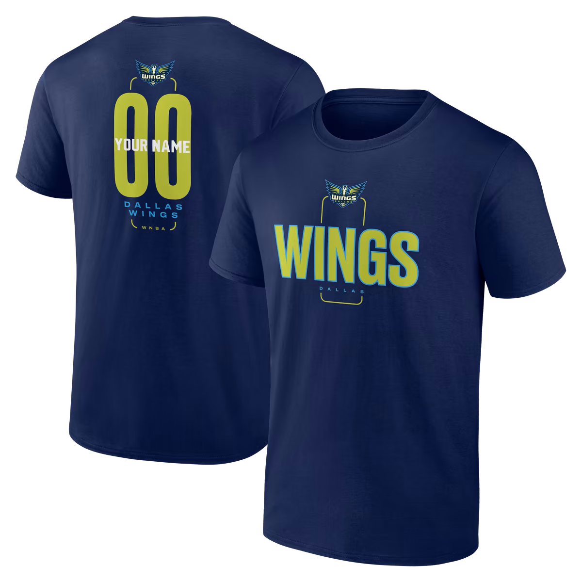 Men's Dallas Wings Navy Big & Tall Personalized Center Court T-Shirt 1 Men's Dallas Wings Navy Big & Tall Personalized Center Court T-Shirt