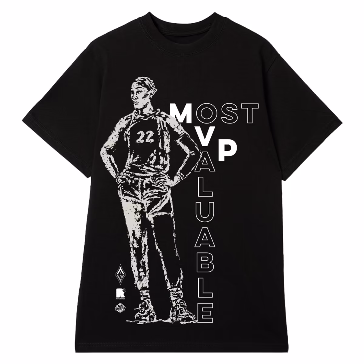 Unisex Las Vegas Aces A'ja Wilson round21 Black 2024 WNBA MVP A'Legend T-Shirt 9 Unisex Las Vegas Aces A'ja Wilson round21 Black 2024 WNBA MVP A'Legend T-Shirt
