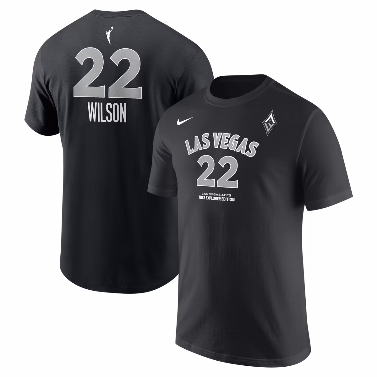 Unisex Las Vegas Aces A'ja Wilson Nike Black Explorer Edition Name & Number T-Shirt 2 Unisex Las Vegas Aces A'ja Wilson Nike Black Explorer Edition Name & Number T-Shirt
