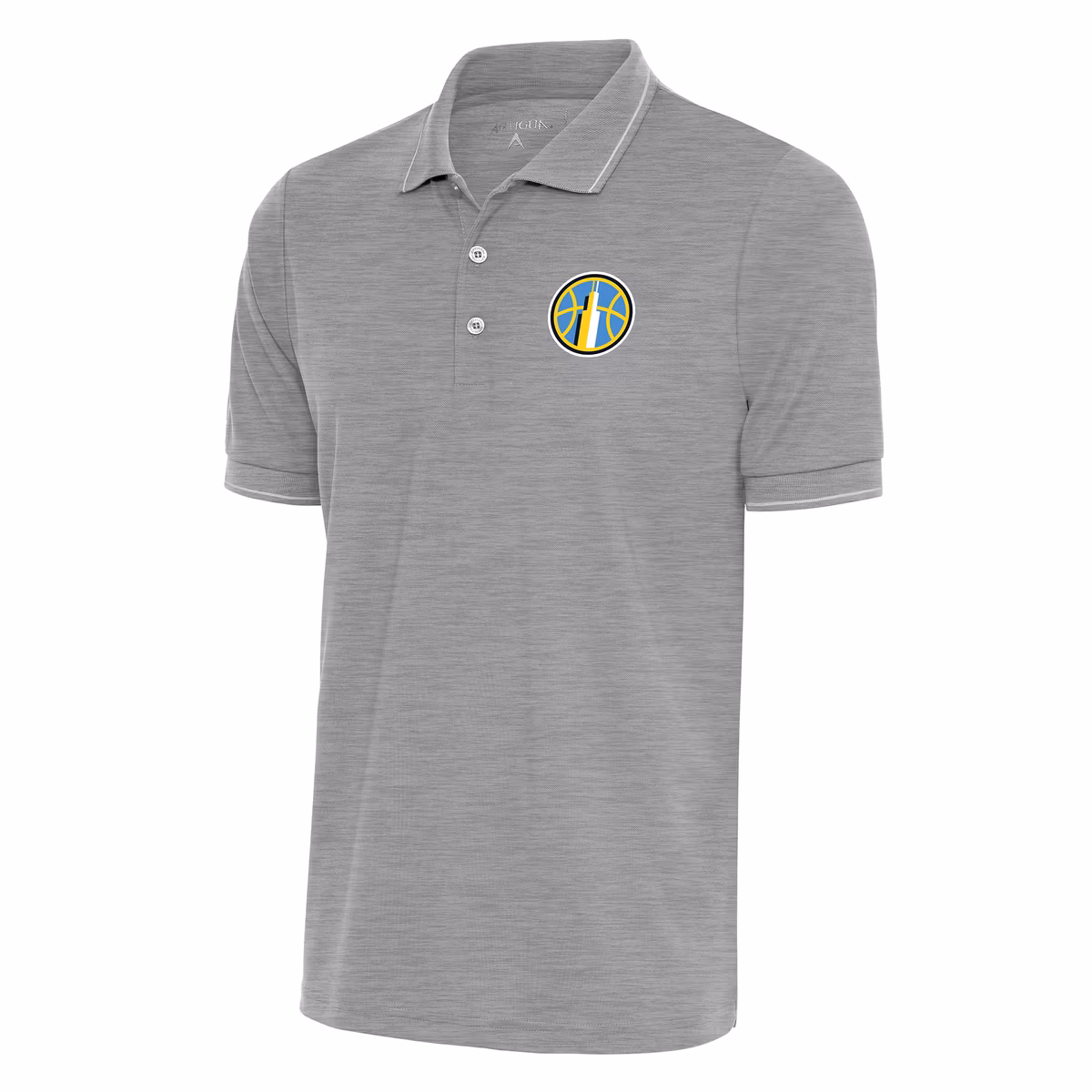 Men's Chicago Sky Antigua Heather Gray Affluent Polo