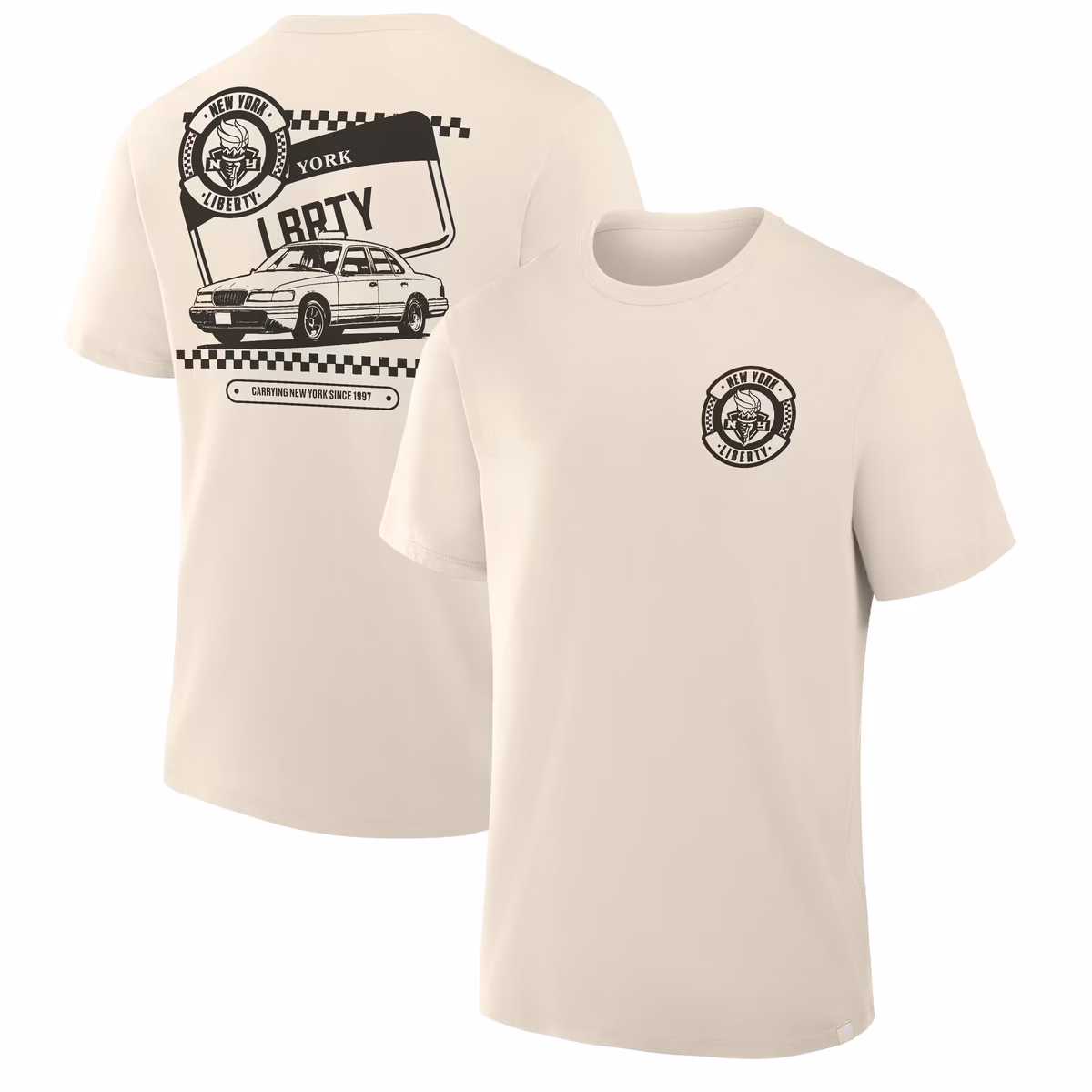 Men's New York Liberty Fanatics Cream Team Culture T-Shirt